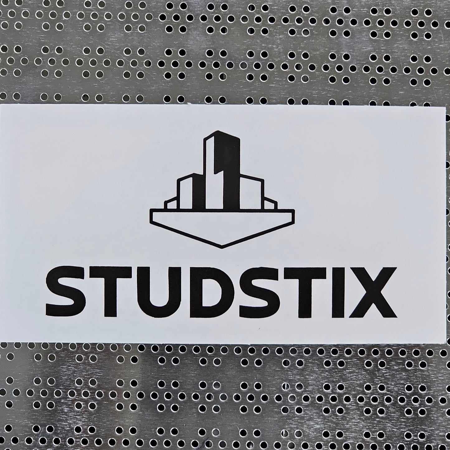 3" x 6" Black Logo Sticker