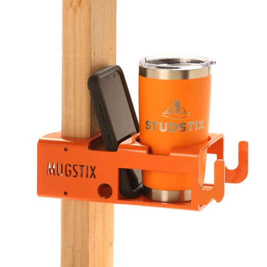 Mugstix - Mug/Drink Holder, Phone Holder, Tool Bag/Hoodie Hooks