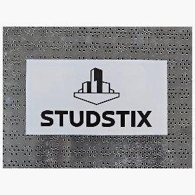 3" x 6" Black Logo Sticker